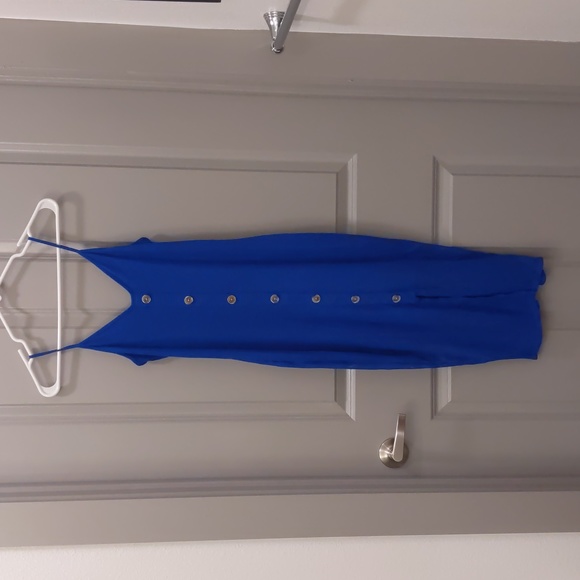 LAST CHANCE Express Button Ribbed Button Front Midi Dress - Picture 3 of 10